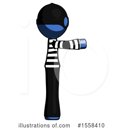 Royalty-Free (RF) Blue Design Mascot Clipart Illustration by Leo Blanchette - Stock Sample #1558410