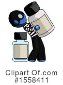 Blue Design Mascot Clipart #1558411 by Leo Blanchette