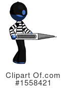 Blue Design Mascot Clipart #1558421 by Leo Blanchette