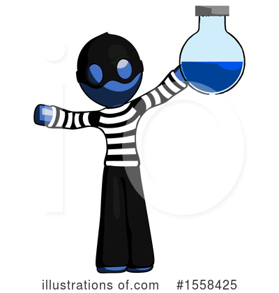 Royalty-Free (RF) Blue Design Mascot Clipart Illustration by Leo Blanchette - Stock Sample #1558425
