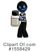Blue Design Mascot Clipart #1558429 by Leo Blanchette