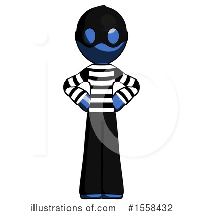 Royalty-Free (RF) Blue Design Mascot Clipart Illustration by Leo Blanchette - Stock Sample #1558432