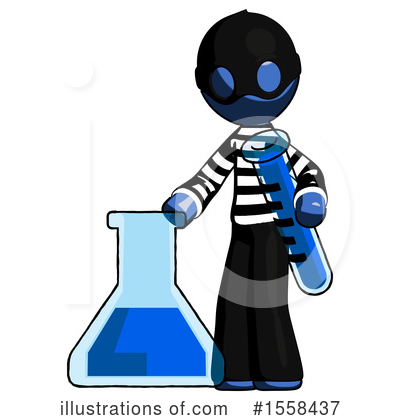 Royalty-Free (RF) Blue Design Mascot Clipart Illustration by Leo Blanchette - Stock Sample #1558437