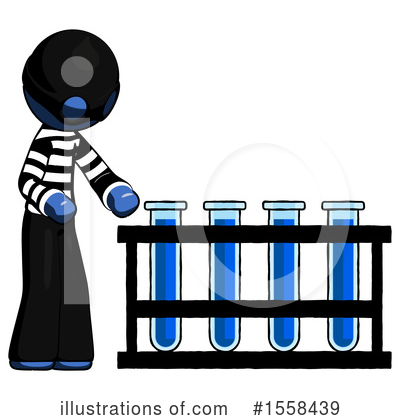 Royalty-Free (RF) Blue Design Mascot Clipart Illustration by Leo Blanchette - Stock Sample #1558439