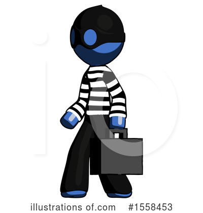 Royalty-Free (RF) Blue Design Mascot Clipart Illustration by Leo Blanchette - Stock Sample #1558453