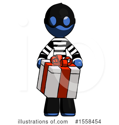 Royalty-Free (RF) Blue Design Mascot Clipart Illustration by Leo Blanchette - Stock Sample #1558454