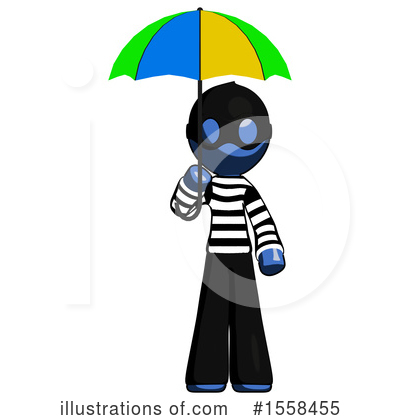 Royalty-Free (RF) Blue Design Mascot Clipart Illustration by Leo Blanchette - Stock Sample #1558455