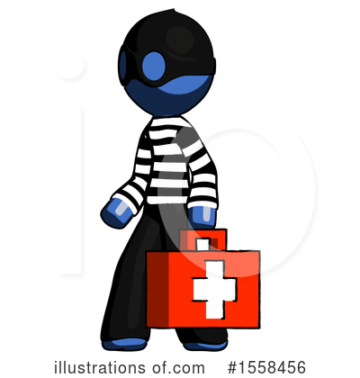 Royalty-Free (RF) Blue Design Mascot Clipart Illustration by Leo Blanchette - Stock Sample #1558456