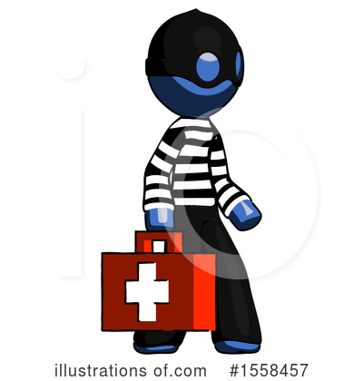 Royalty-Free (RF) Blue Design Mascot Clipart Illustration by Leo Blanchette - Stock Sample #1558457