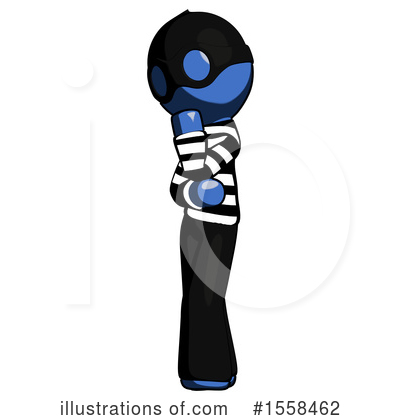 Royalty-Free (RF) Blue Design Mascot Clipart Illustration by Leo Blanchette - Stock Sample #1558462