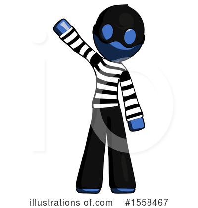 Royalty-Free (RF) Blue Design Mascot Clipart Illustration by Leo Blanchette - Stock Sample #1558467