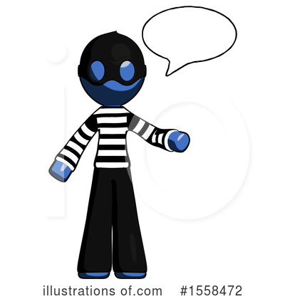 Royalty-Free (RF) Blue Design Mascot Clipart Illustration by Leo Blanchette - Stock Sample #1558472