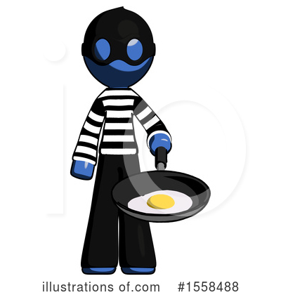 Royalty-Free (RF) Blue Design Mascot Clipart Illustration by Leo Blanchette - Stock Sample #1558488