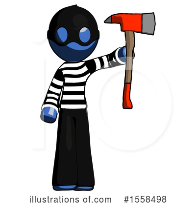 Royalty-Free (RF) Blue Design Mascot Clipart Illustration by Leo Blanchette - Stock Sample #1558498