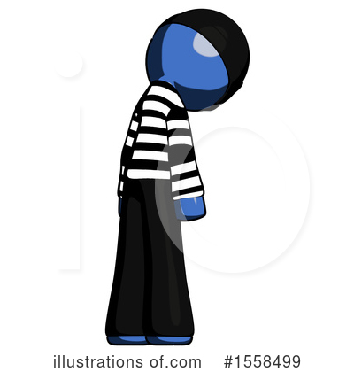 Royalty-Free (RF) Blue Design Mascot Clipart Illustration by Leo Blanchette - Stock Sample #1558499