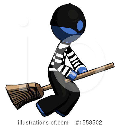 Royalty-Free (RF) Blue Design Mascot Clipart Illustration by Leo Blanchette - Stock Sample #1558502