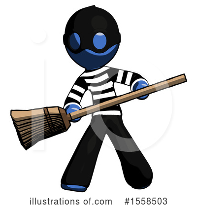Royalty-Free (RF) Blue Design Mascot Clipart Illustration by Leo Blanchette - Stock Sample #1558503