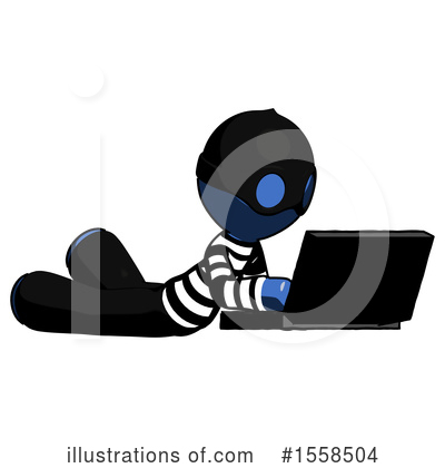 Royalty-Free (RF) Blue Design Mascot Clipart Illustration by Leo Blanchette - Stock Sample #1558504