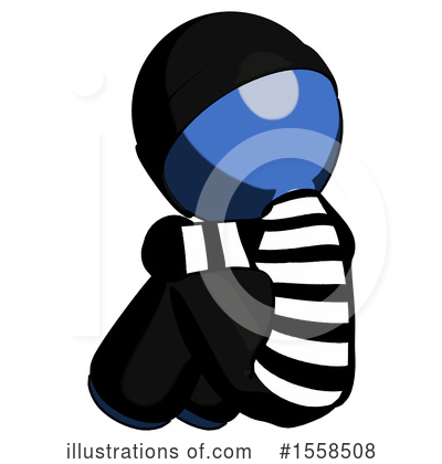 Royalty-Free (RF) Blue Design Mascot Clipart Illustration by Leo Blanchette - Stock Sample #1558508