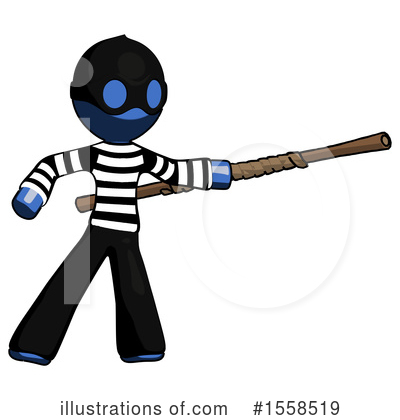 Royalty-Free (RF) Blue Design Mascot Clipart Illustration by Leo Blanchette - Stock Sample #1558519