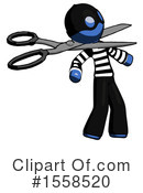 Blue Design Mascot Clipart #1558520 by Leo Blanchette
