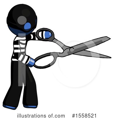 Royalty-Free (RF) Blue Design Mascot Clipart Illustration by Leo Blanchette - Stock Sample #1558521