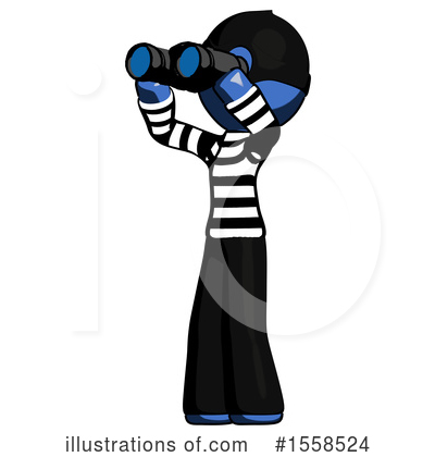 Royalty-Free (RF) Blue Design Mascot Clipart Illustration by Leo Blanchette - Stock Sample #1558524