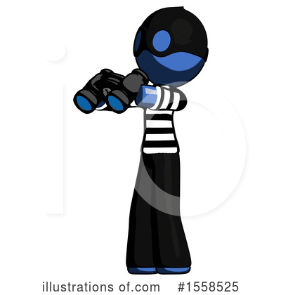 Royalty-Free (RF) Blue Design Mascot Clipart Illustration by Leo Blanchette - Stock Sample #1558525