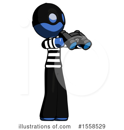 Royalty-Free (RF) Blue Design Mascot Clipart Illustration by Leo Blanchette - Stock Sample #1558529