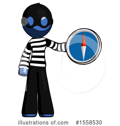 Royalty-Free (RF) Blue Design Mascot Clipart Illustration by Leo Blanchette - Stock Sample #1558530
