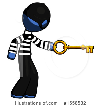 Royalty-Free (RF) Blue Design Mascot Clipart Illustration by Leo Blanchette - Stock Sample #1558532