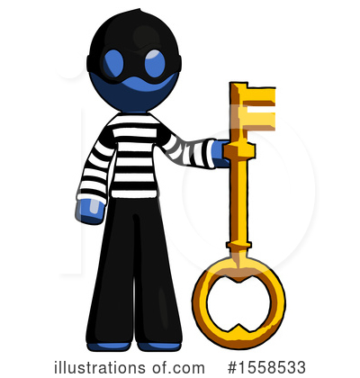 Royalty-Free (RF) Blue Design Mascot Clipart Illustration by Leo Blanchette - Stock Sample #1558533