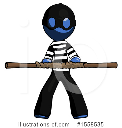Royalty-Free (RF) Blue Design Mascot Clipart Illustration by Leo Blanchette - Stock Sample #1558535