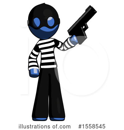 Royalty-Free (RF) Blue Design Mascot Clipart Illustration by Leo Blanchette - Stock Sample #1558545