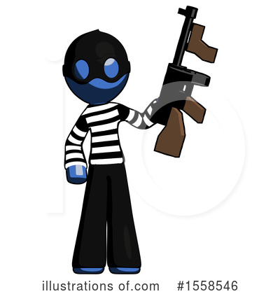 Royalty-Free (RF) Blue Design Mascot Clipart Illustration by Leo Blanchette - Stock Sample #1558546