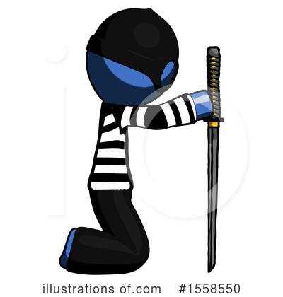 Royalty-Free (RF) Blue Design Mascot Clipart Illustration by Leo Blanchette - Stock Sample #1558550