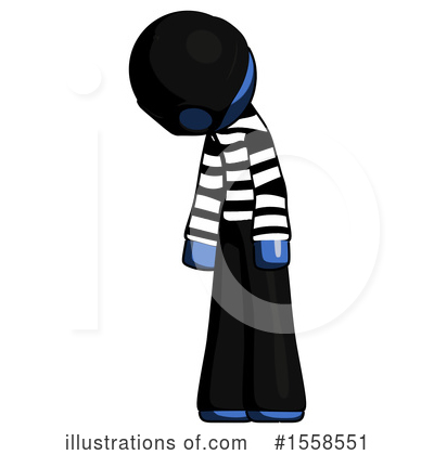 Royalty-Free (RF) Blue Design Mascot Clipart Illustration by Leo Blanchette - Stock Sample #1558551