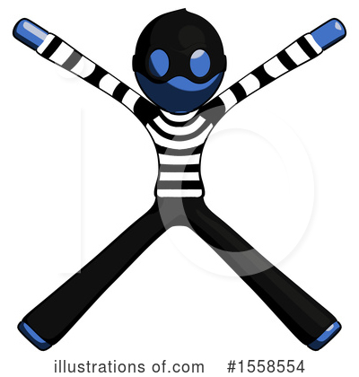 Royalty-Free (RF) Blue Design Mascot Clipart Illustration by Leo Blanchette - Stock Sample #1558554