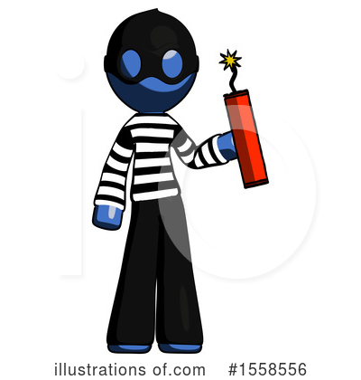 Royalty-Free (RF) Blue Design Mascot Clipart Illustration by Leo Blanchette - Stock Sample #1558556