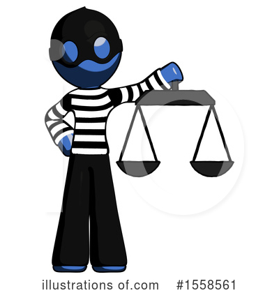 Royalty-Free (RF) Blue Design Mascot Clipart Illustration by Leo Blanchette - Stock Sample #1558561