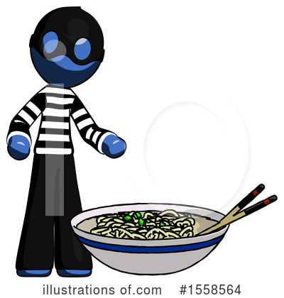 Royalty-Free (RF) Blue Design Mascot Clipart Illustration by Leo Blanchette - Stock Sample #1558564