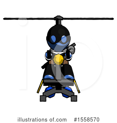 Royalty-Free (RF) Blue Design Mascot Clipart Illustration by Leo Blanchette - Stock Sample #1558570