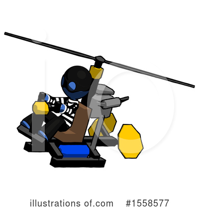 Royalty-Free (RF) Blue Design Mascot Clipart Illustration by Leo Blanchette - Stock Sample #1558577