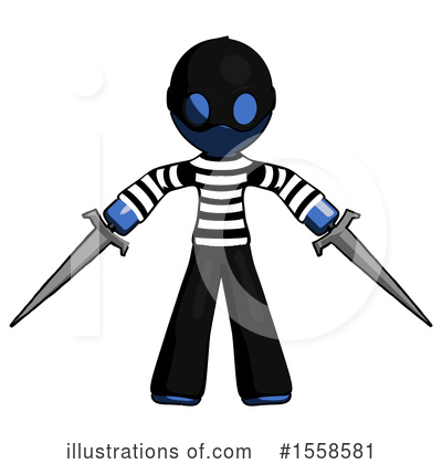Royalty-Free (RF) Blue Design Mascot Clipart Illustration by Leo Blanchette - Stock Sample #1558581