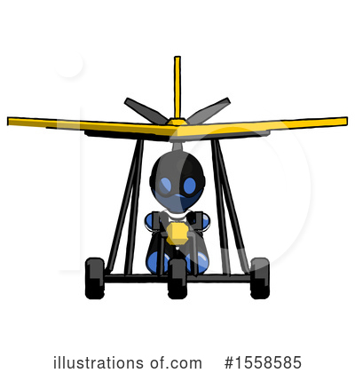 Royalty-Free (RF) Blue Design Mascot Clipart Illustration by Leo Blanchette - Stock Sample #1558585