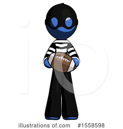 Royalty-Free (RF) Blue Design Mascot Clipart Illustration by Leo Blanchette - Stock Sample #1558598