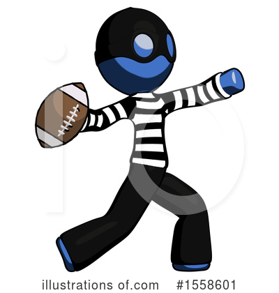 Royalty-Free (RF) Blue Design Mascot Clipart Illustration by Leo Blanchette - Stock Sample #1558601