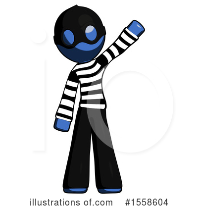 Royalty-Free (RF) Blue Design Mascot Clipart Illustration by Leo Blanchette - Stock Sample #1558604