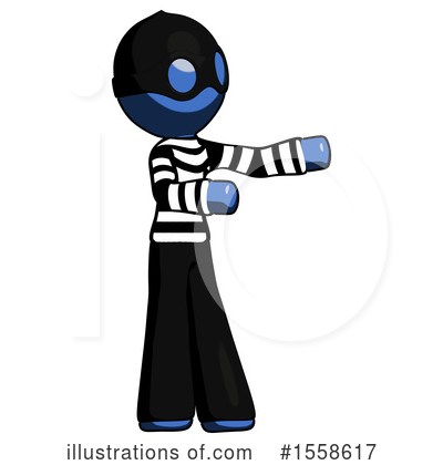 Royalty-Free (RF) Blue Design Mascot Clipart Illustration by Leo Blanchette - Stock Sample #1558617