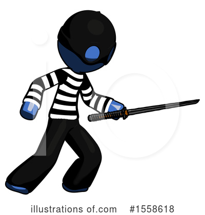 Royalty-Free (RF) Blue Design Mascot Clipart Illustration by Leo Blanchette - Stock Sample #1558618